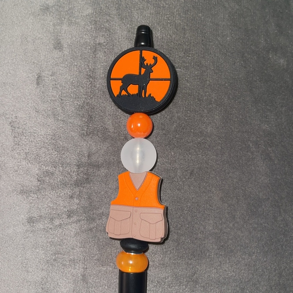 Handcrafted beaded pens - Deer Hunter themed for Father’s Day